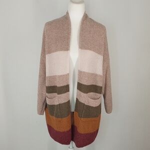 Altar'd State Multicolor Open Cardigan Duster Size M/L